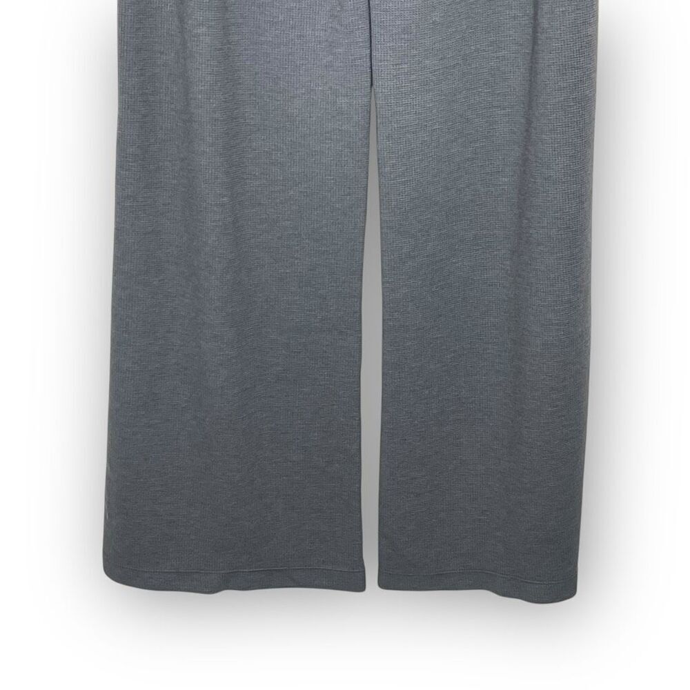 Vuori Bayview Thermal Wide Leg Pants Waffle Knit Gray Women’s Size XL - Picture 6 of 9